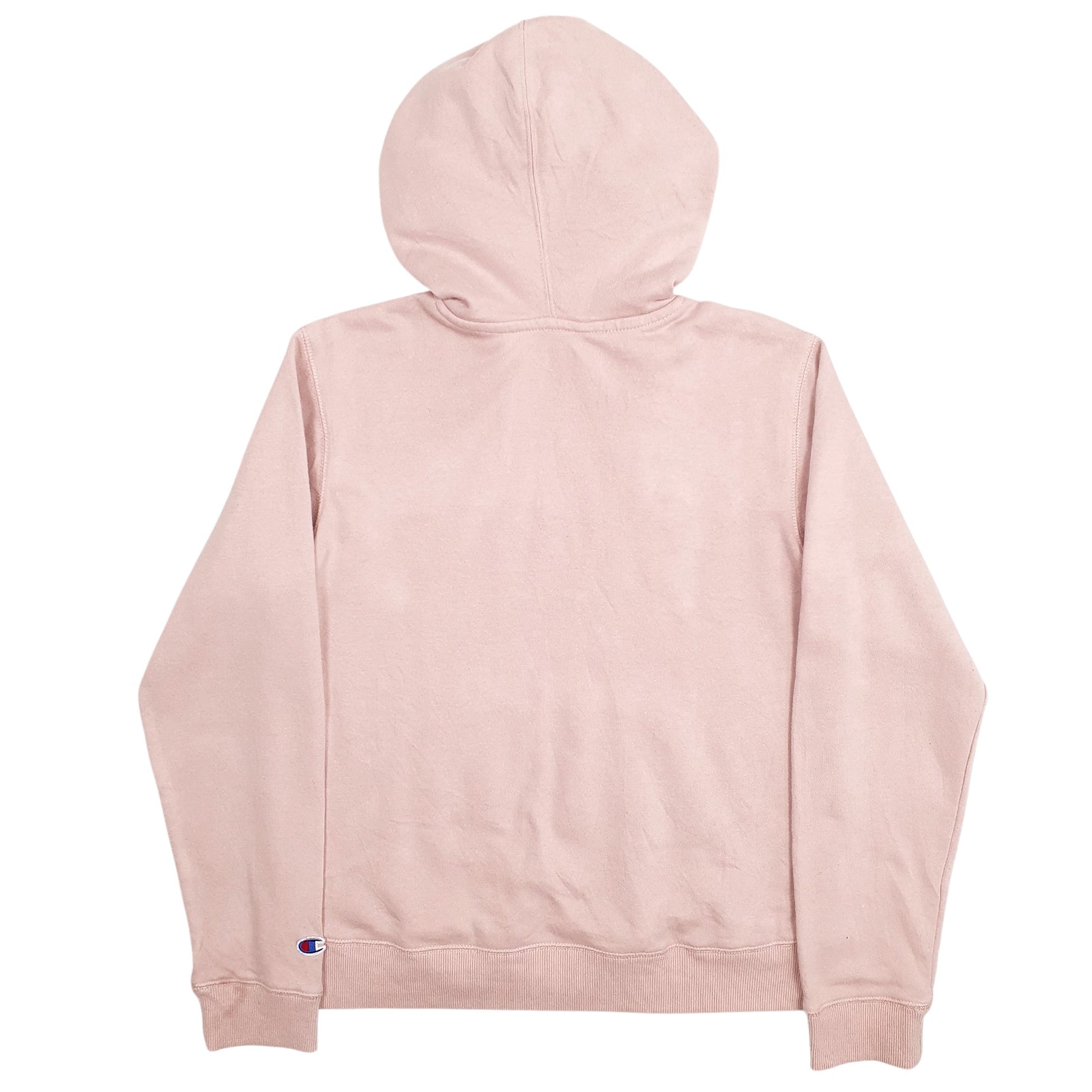 Womens Pink Champion Spellout Hoodie Jumper