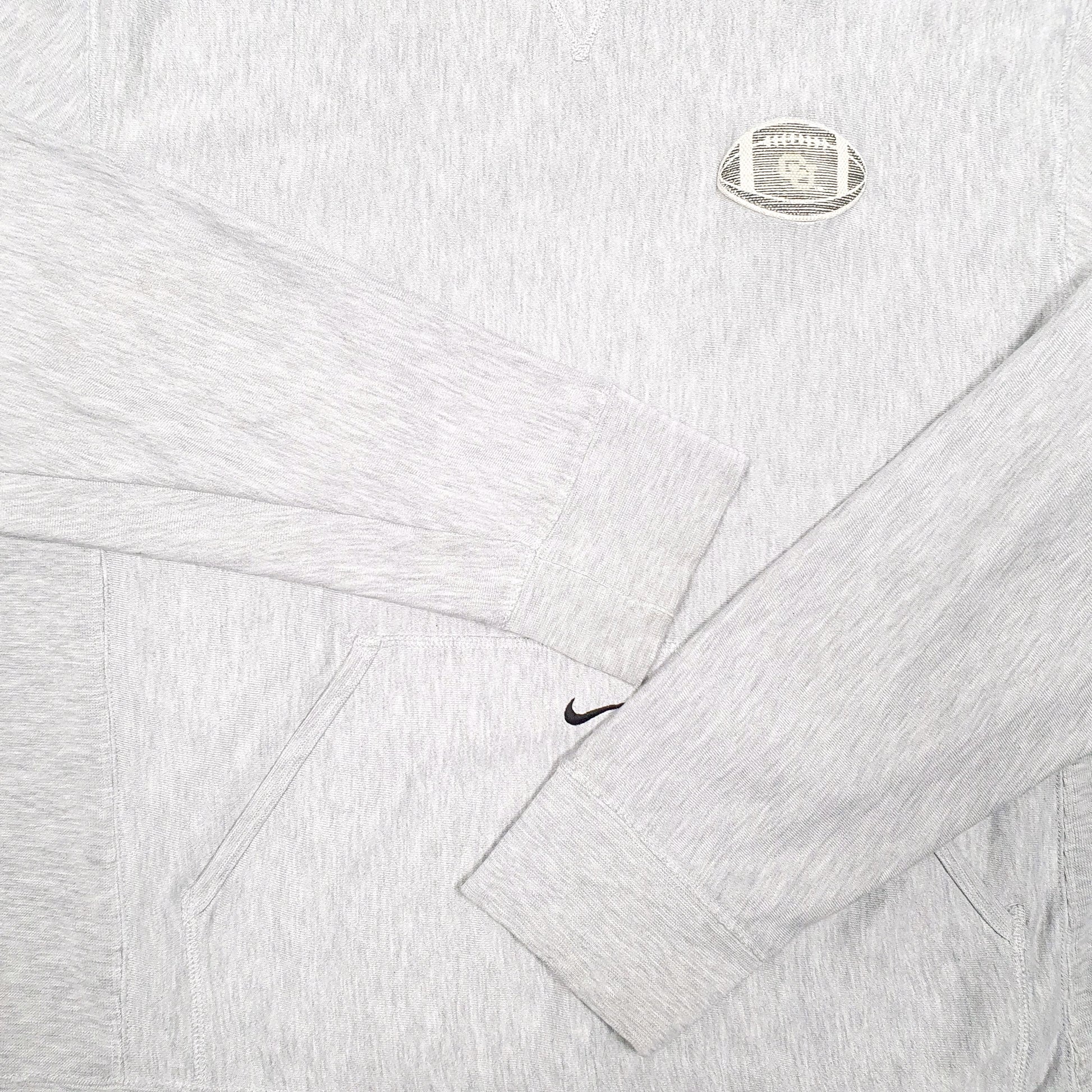 Mens Grey Nike Vintage Team 2000s American Football Crewneck Jumper