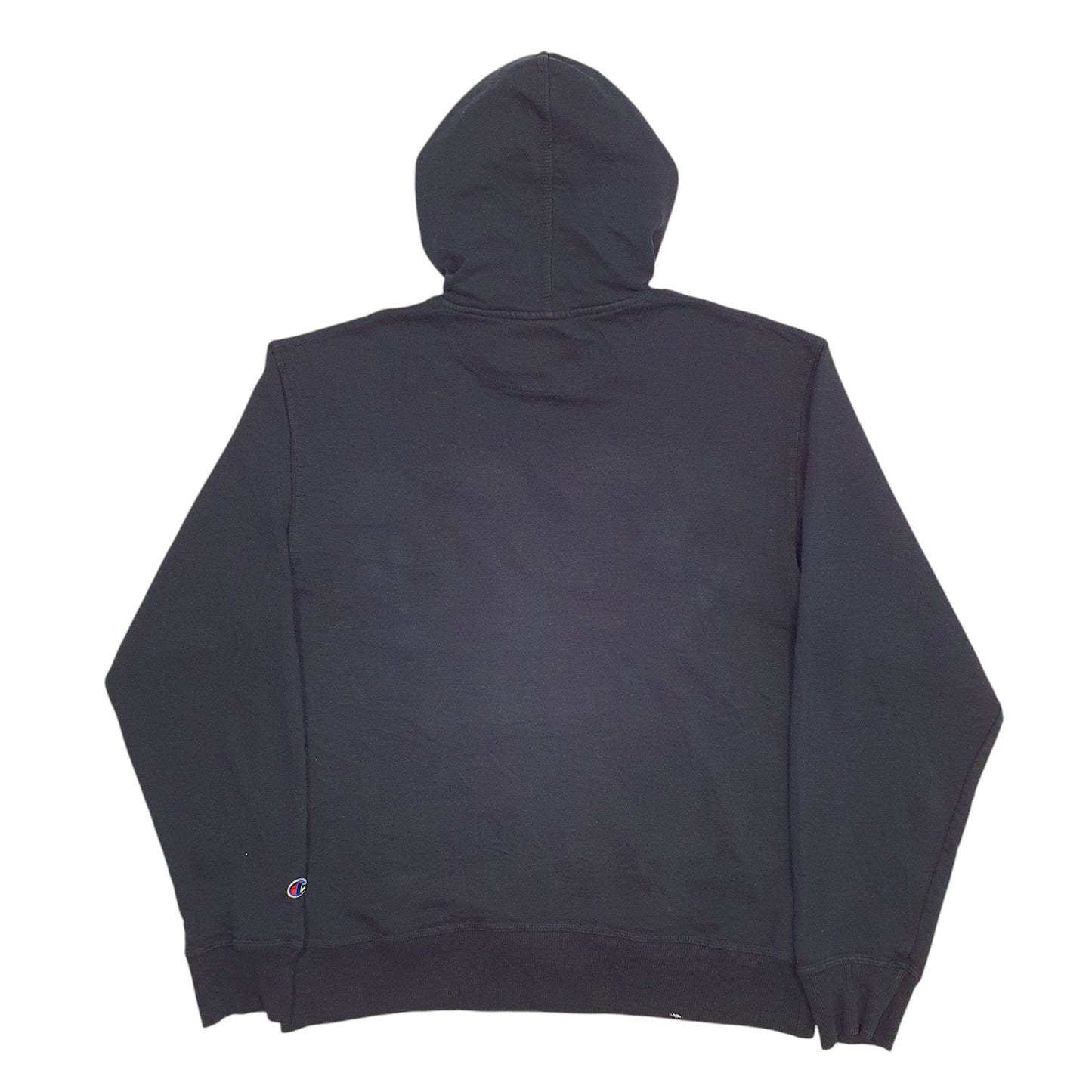 Mens Black Champion Spellout Hoodie Jumper
