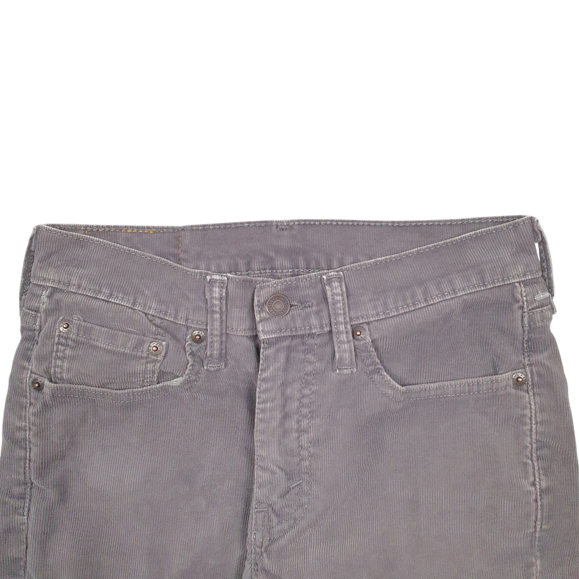Mens Grey Levis 514 Corduroy Trousers