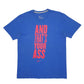 Mens Blue Nike  Short Sleeve T Shirt