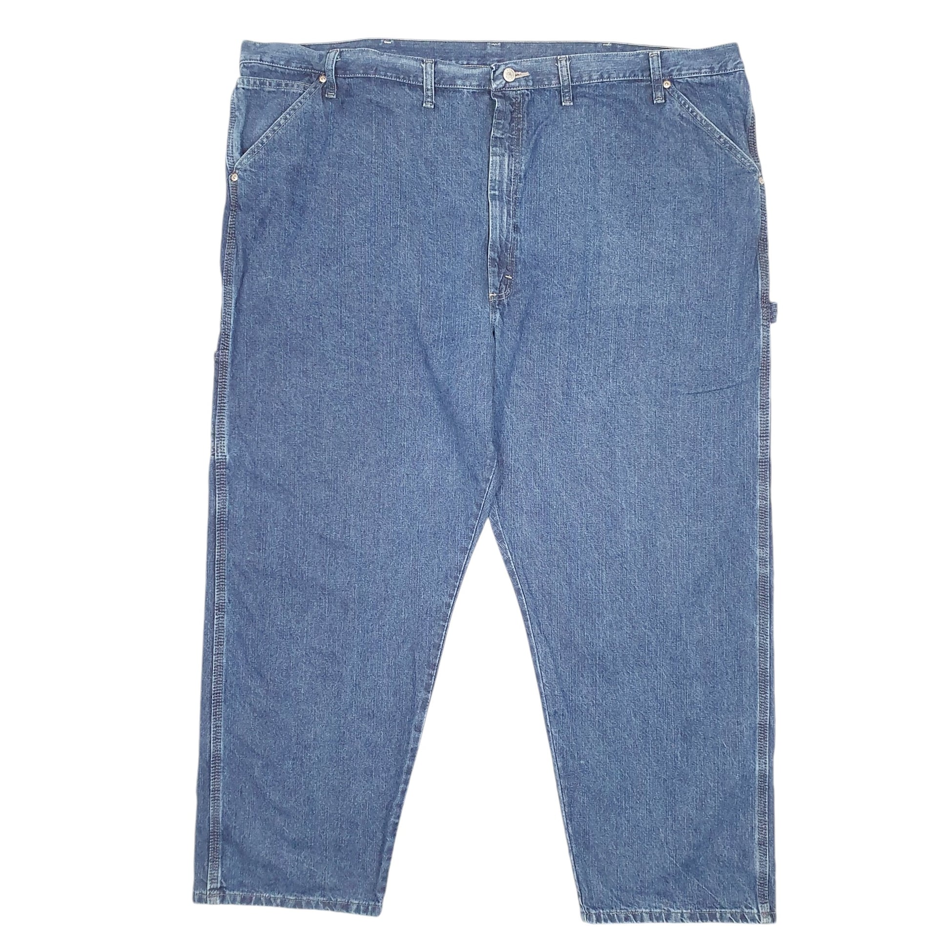Mens Blue Wrangler Carpenter Pants Workwear Casual JeansW50 L29