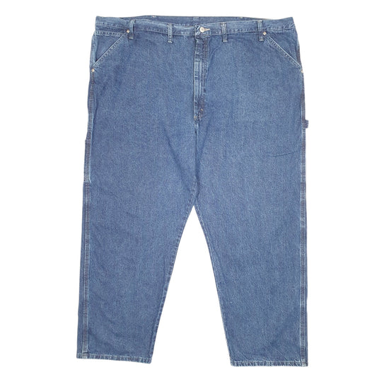 Mens Blue Wrangler Carpenter Pants Workwear Casual JeansW50 L29