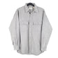 Mens Grey L.L.Bean Vintage Chamois Overshirt Made In USA Long Sleeve Shirt