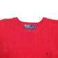 Mens Red Polo Ralph Lauren Knit Crewneck Jumper