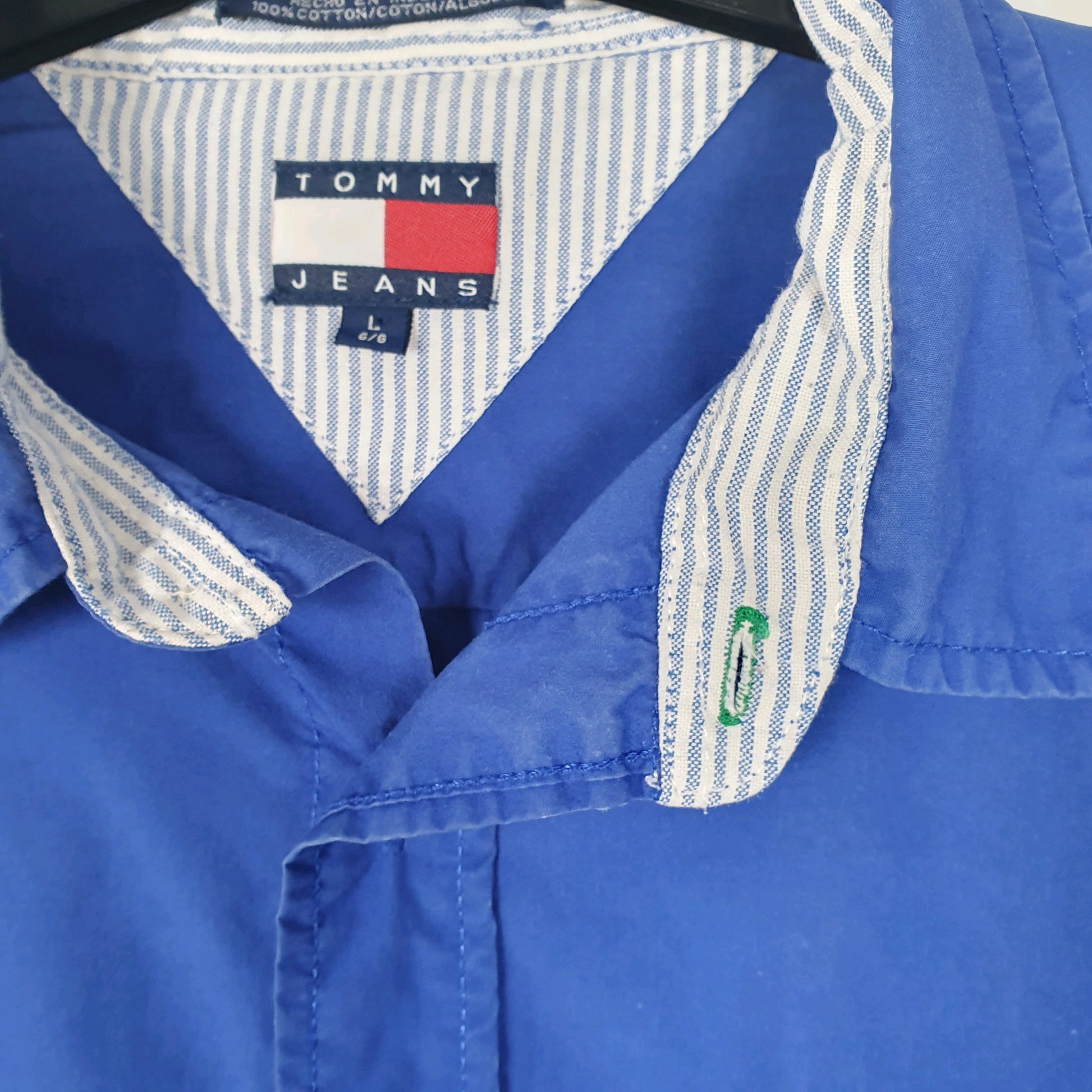 Mens Blue Tommy Hilfiger Jeans Long Sleeve Shirt