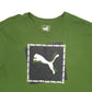 Mens Green Puma Spellout Short Sleeve T Shirt