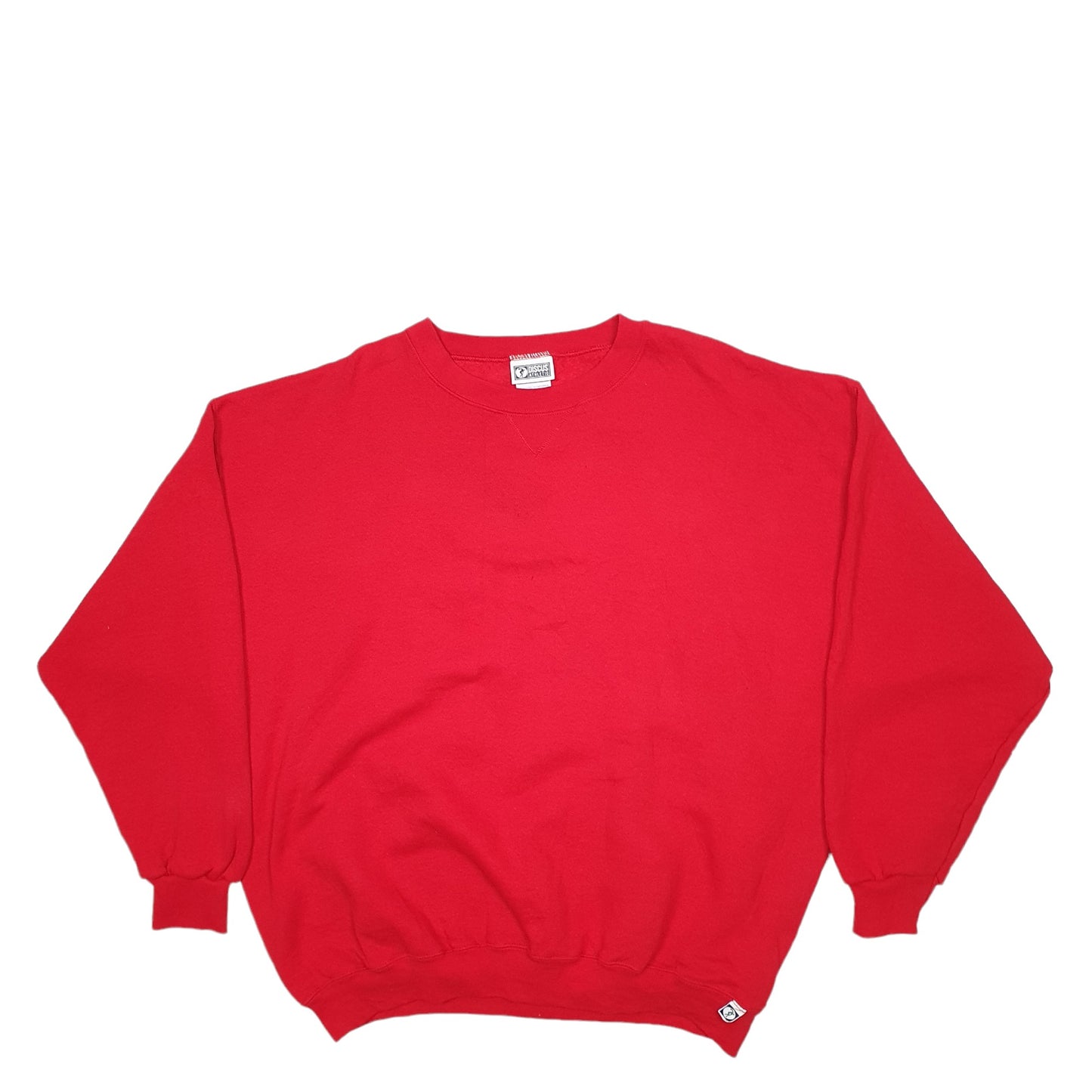 Mens Red Discus Athletic Vintage 90's Crewneck Jumper