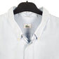 Mens Blue Lacoste Oxford Short Sleeve Shirt