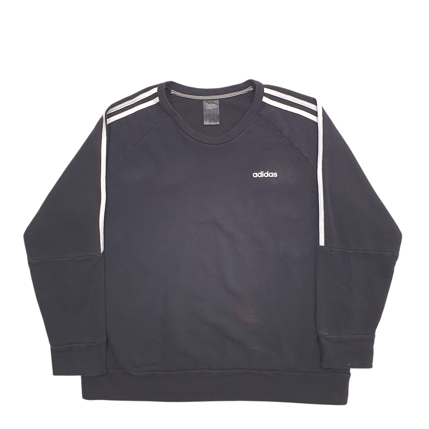 Womens Black Adidas  Crewneck Jumper