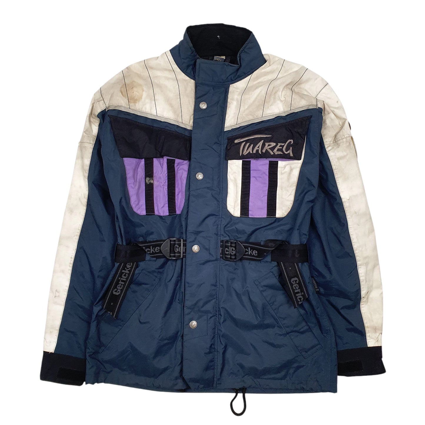 Mens Navy Hennes Motorbike  Coat