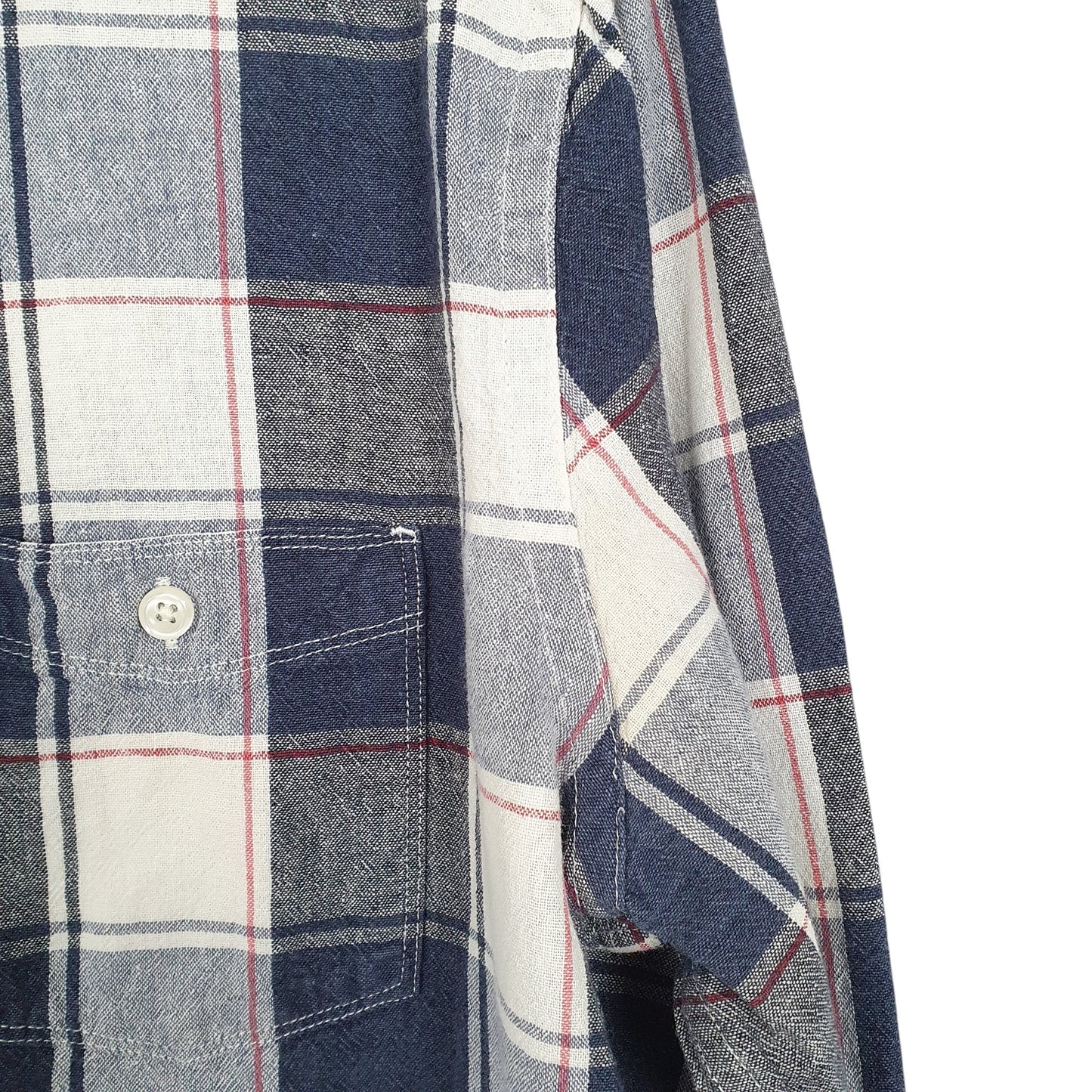 Mens White Express Blend Long Sleeve Shirt