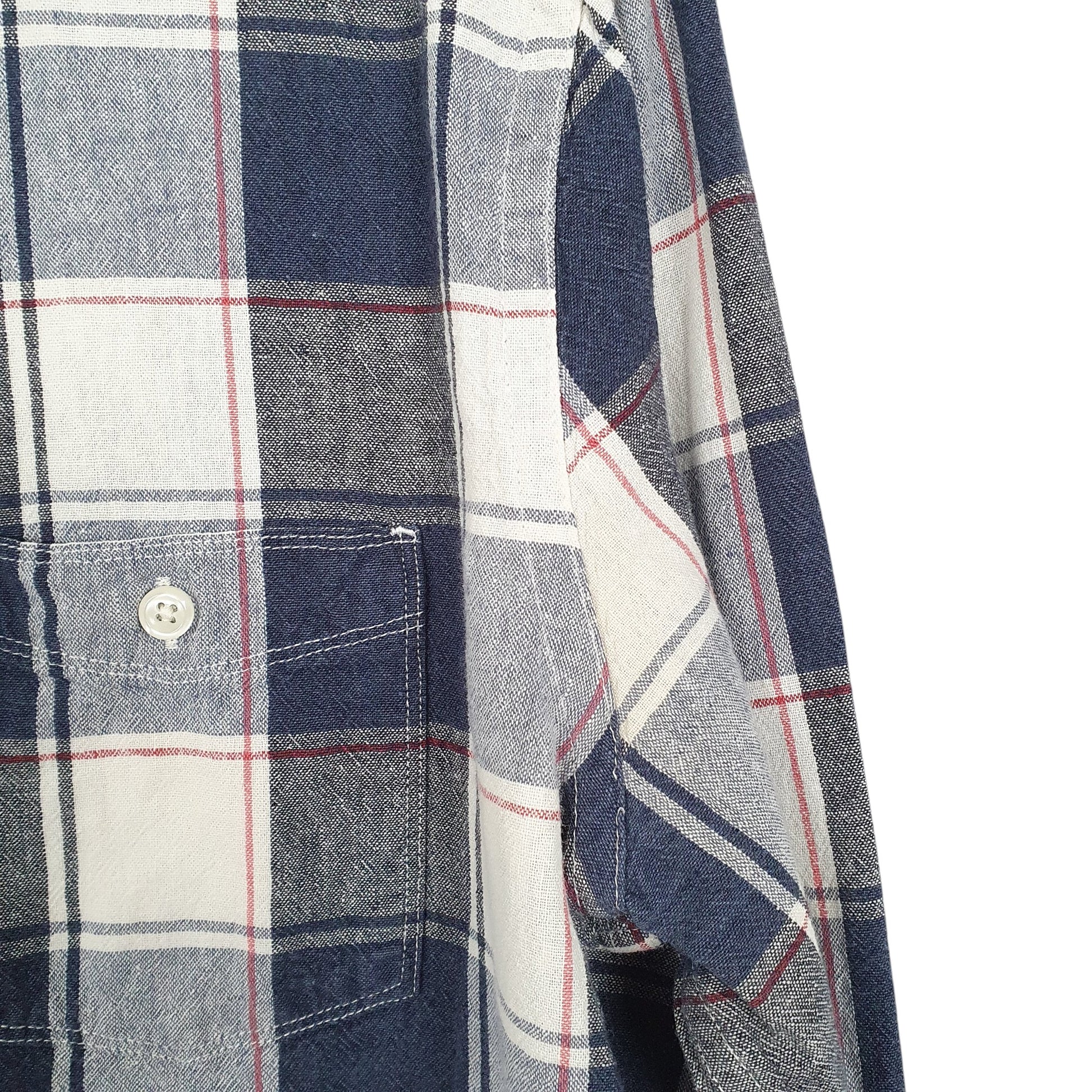 Mens White Express Blend Long Sleeve Shirt