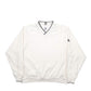 Mens Cream Adidas V Neck Crewneck Jumper