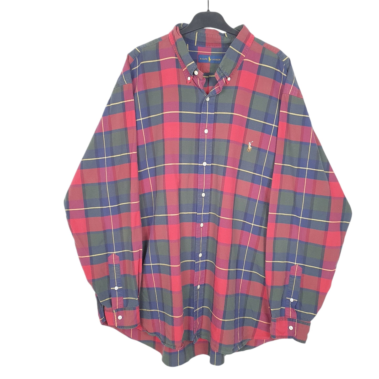 Mens Red Ralph Lauren Tartan Long Sleeve Shirt