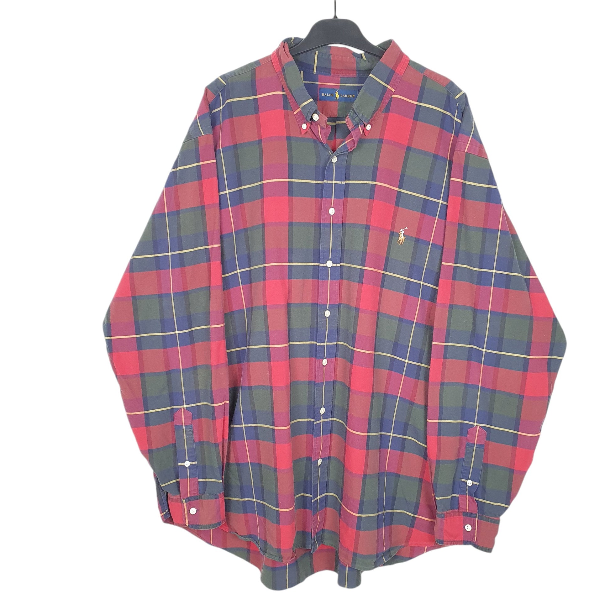 Mens Red Ralph Lauren Tartan Long Sleeve Shirt