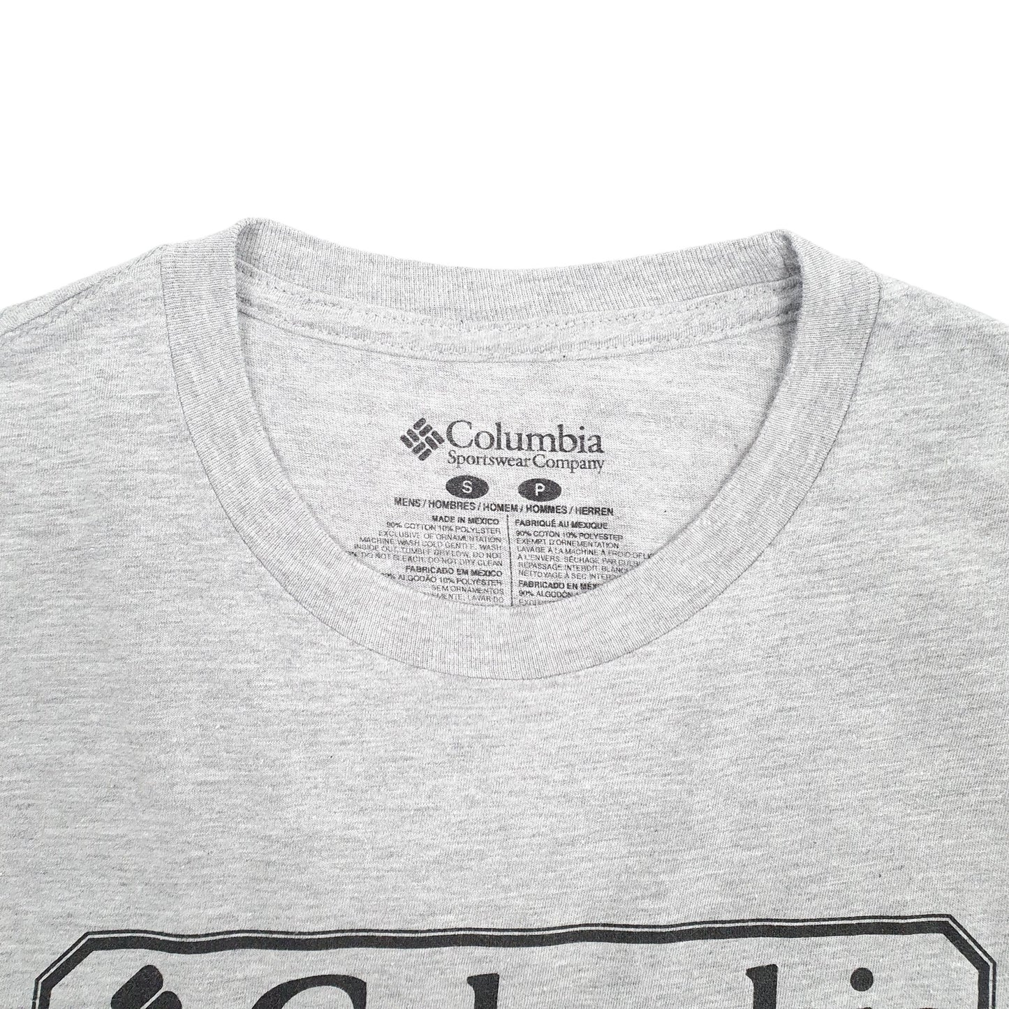 Mens Grey Columbia Sportswear  Short Sleeve T Shirt