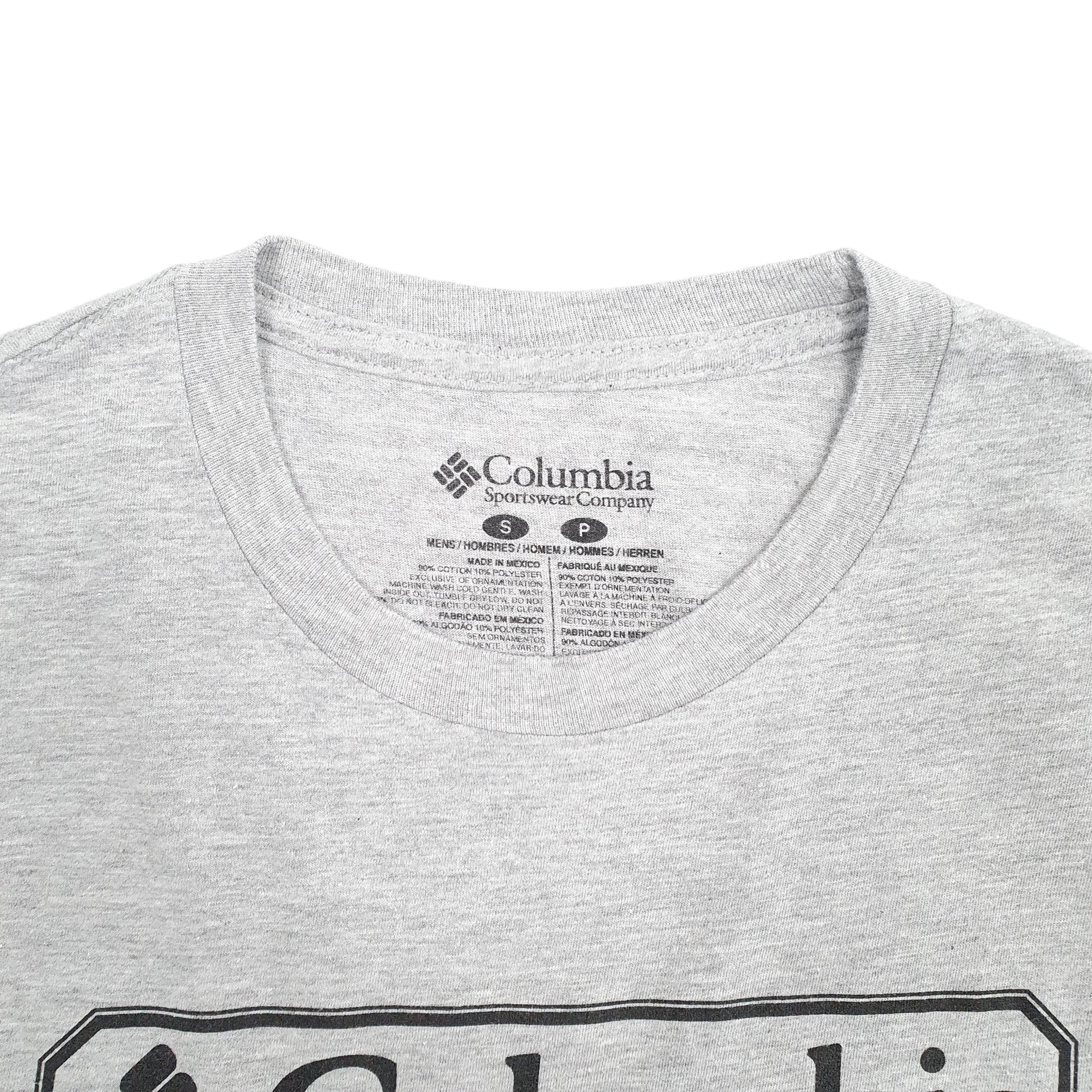 Mens Grey Columbia Sportswear  Short Sleeve T Shirt