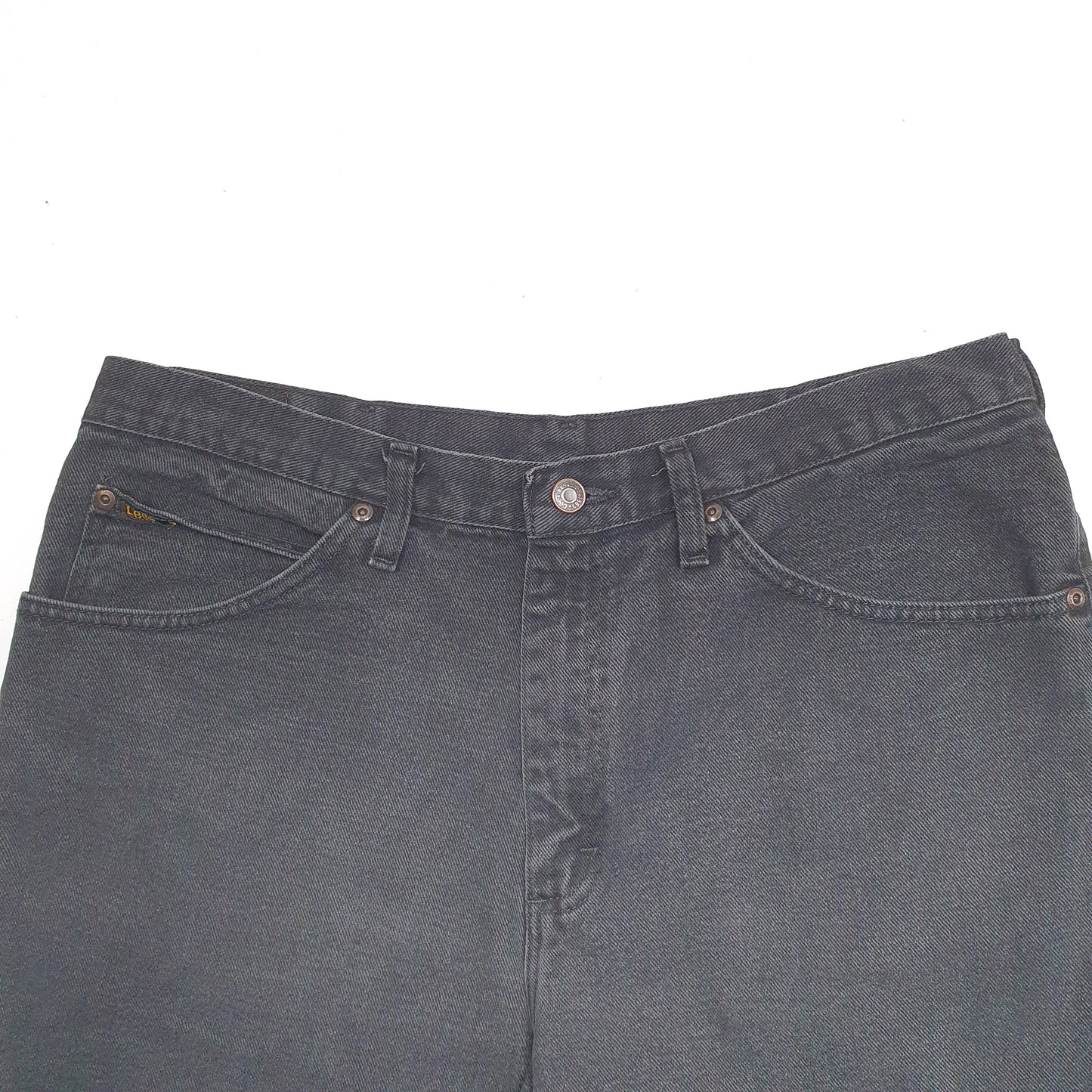Mens Black Lee  Denim Shorts