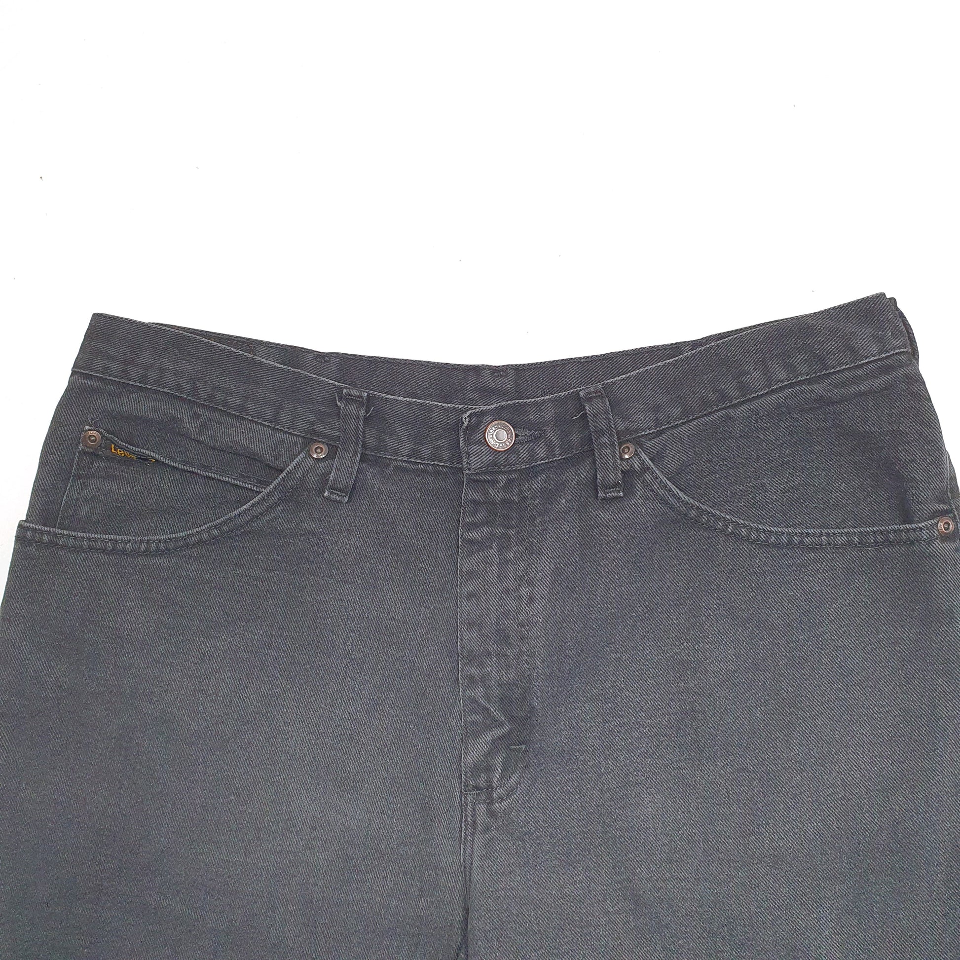 Mens Black Lee  Denim Shorts