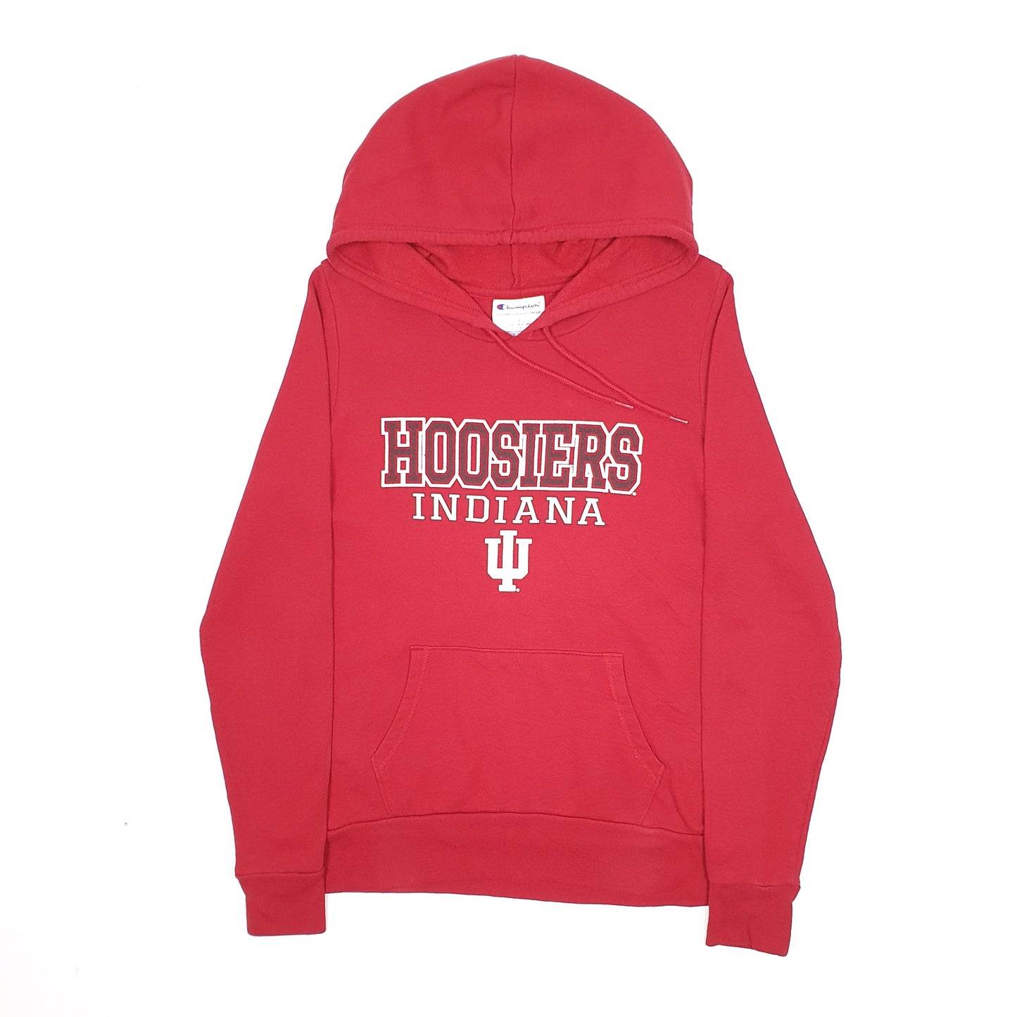 Womens Red Champion Indiana Hoosiers Hoodie Jumper