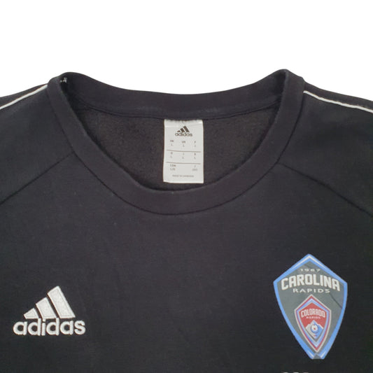 Mens Black Adidas Carolina Rapids Crewneck Jumper