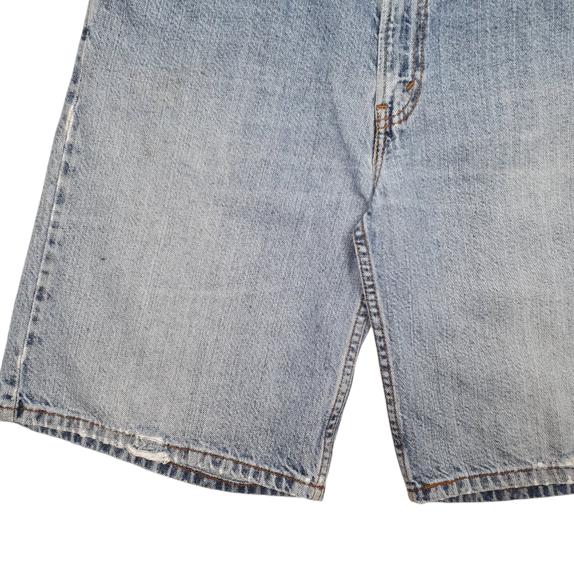 Mens Blue Levis Denim Jeans Jorts Denim Shorts