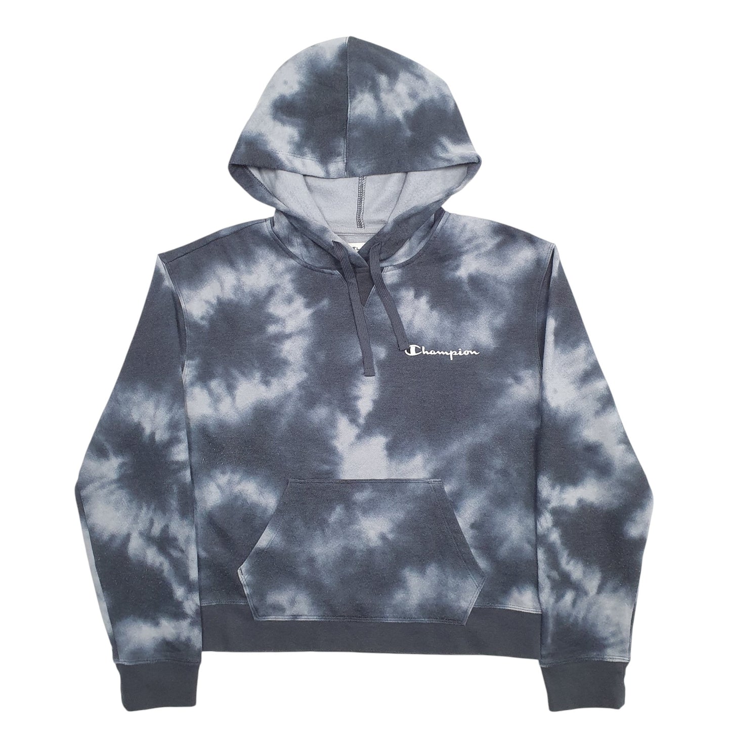 Womens Grey Champion Tye Dye Hoodie Jumper