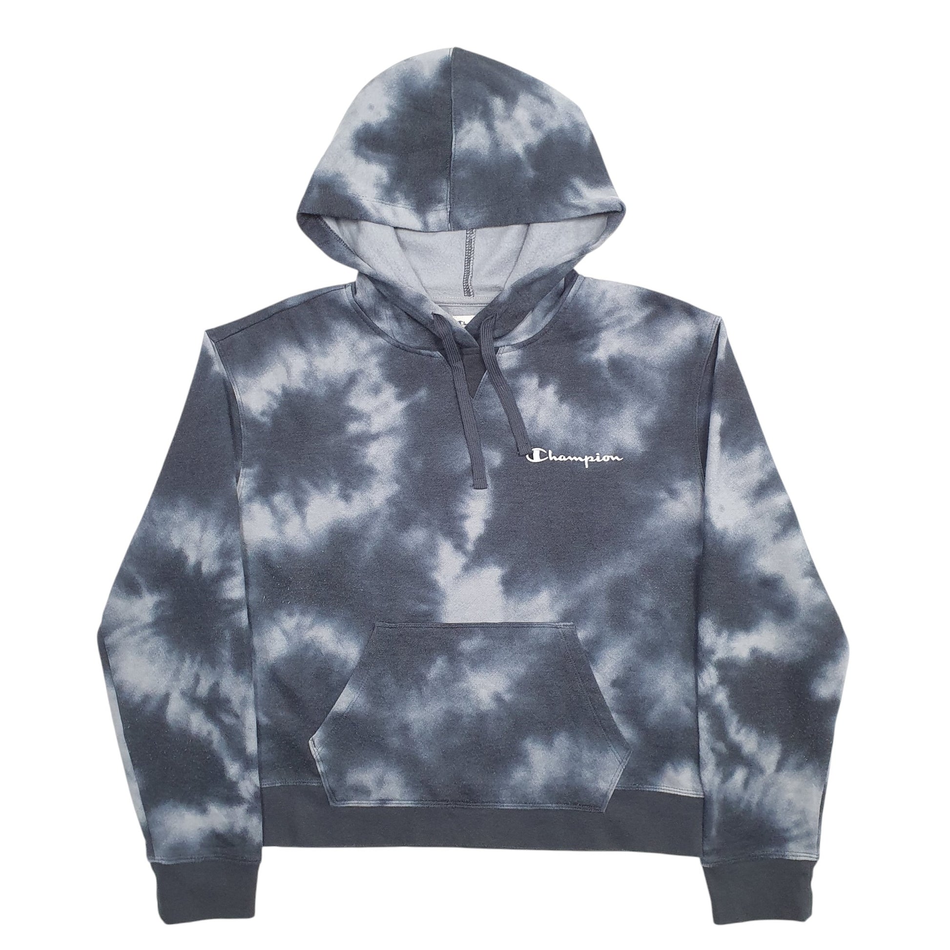 Womens Grey Champion Tye Dye Hoodie Jumper