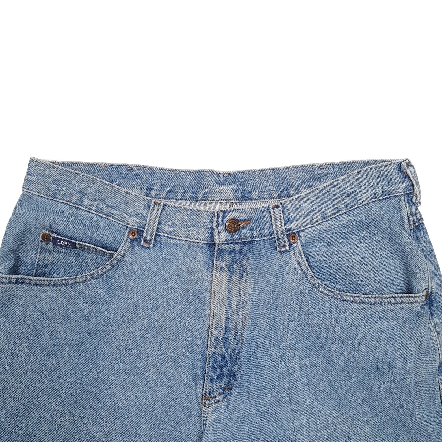 Mens Blue Lee Cut Off Denim Shorts