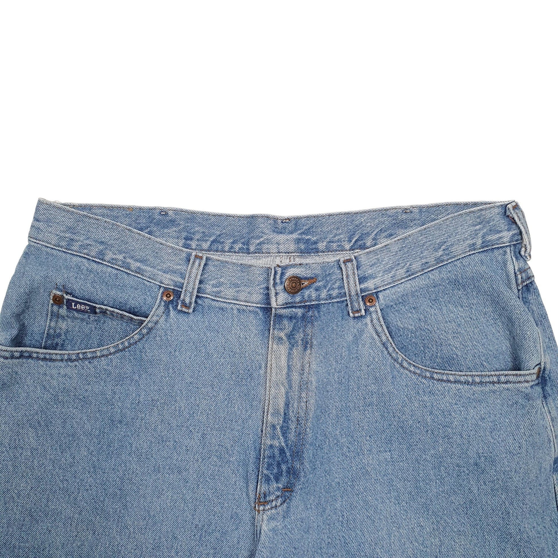 Mens Blue Lee Cut Off Denim Shorts