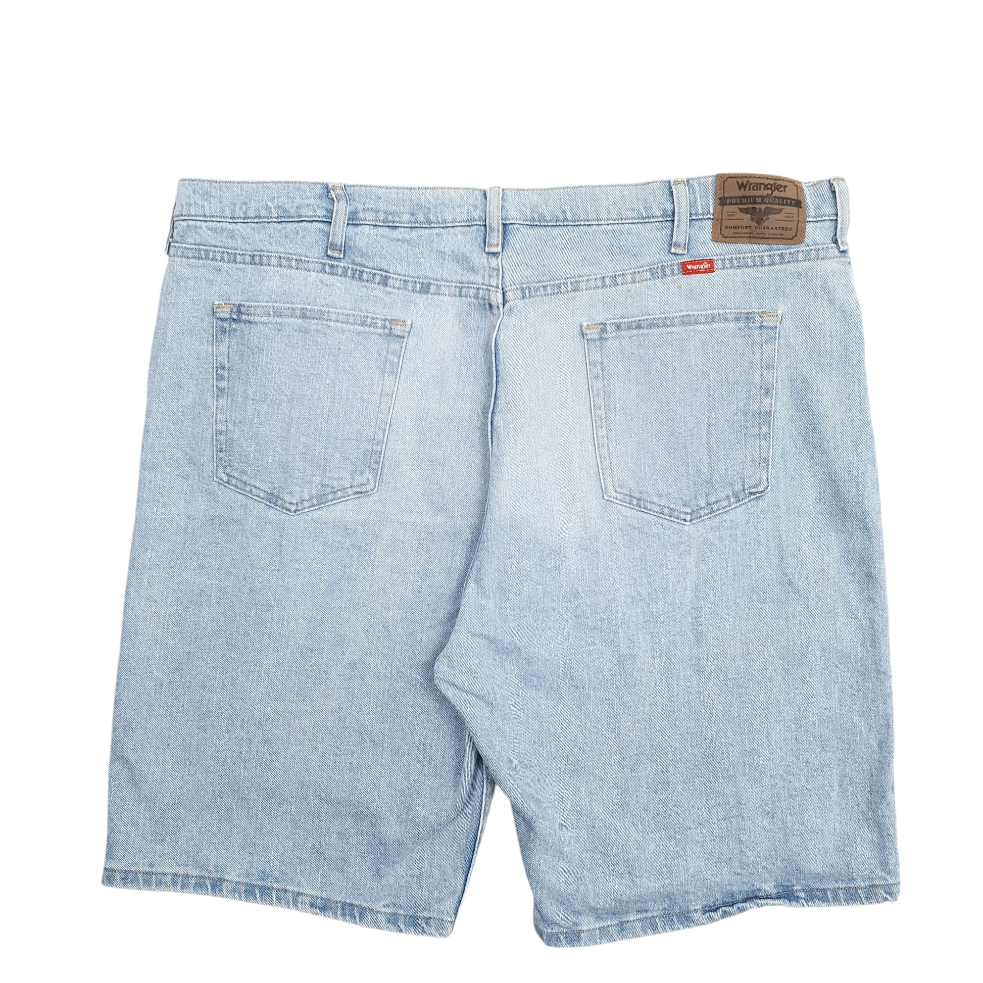 Mens Blue Wrangler Denim Jeans Jorts Denim Shorts