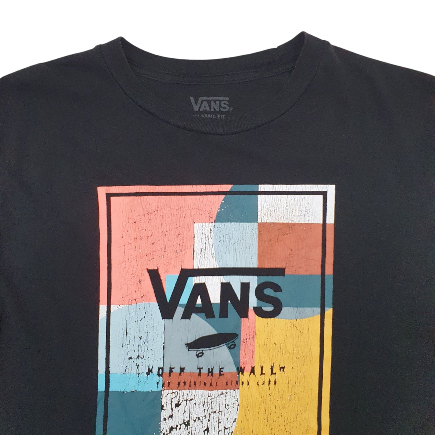 Mens Black Vans  Short Sleeve T Shirt