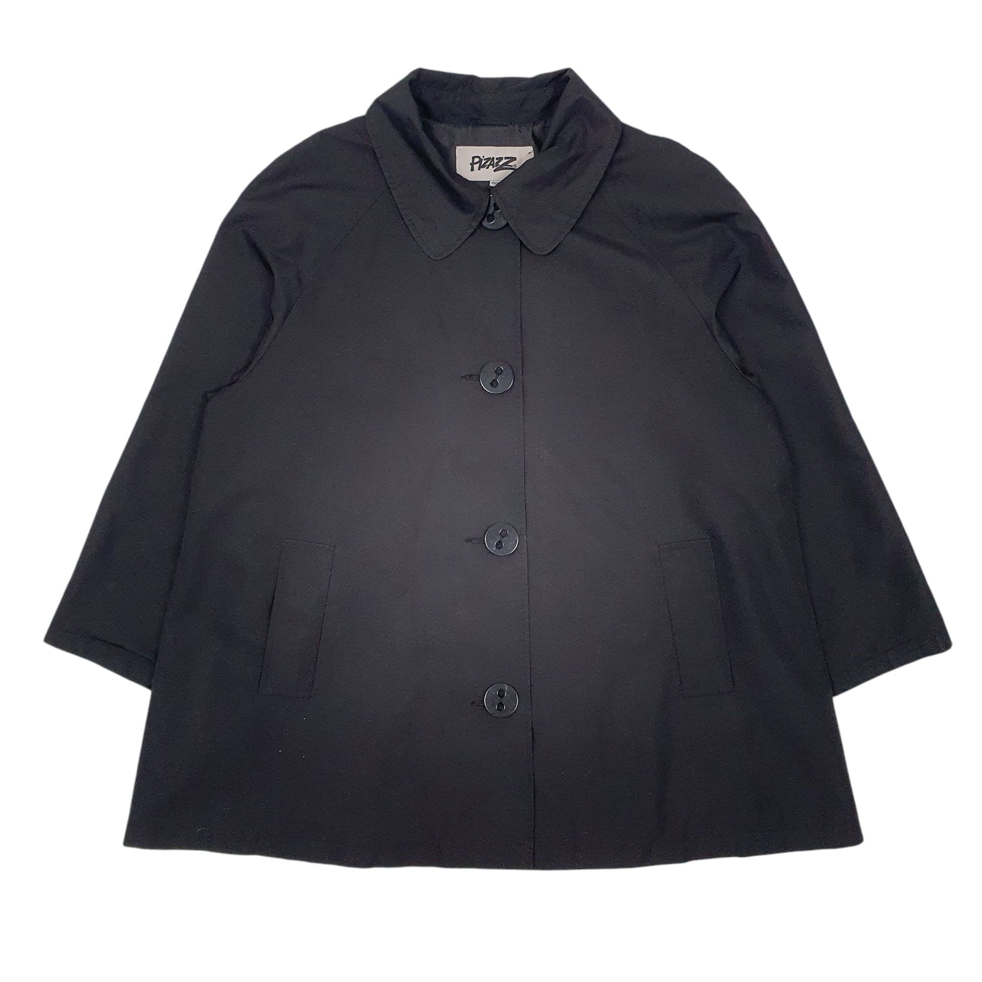 Womens Black Piazz   Coat