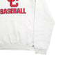 Mens White Russell Athletic SC Baseball Spellout Hoodie Jumper
