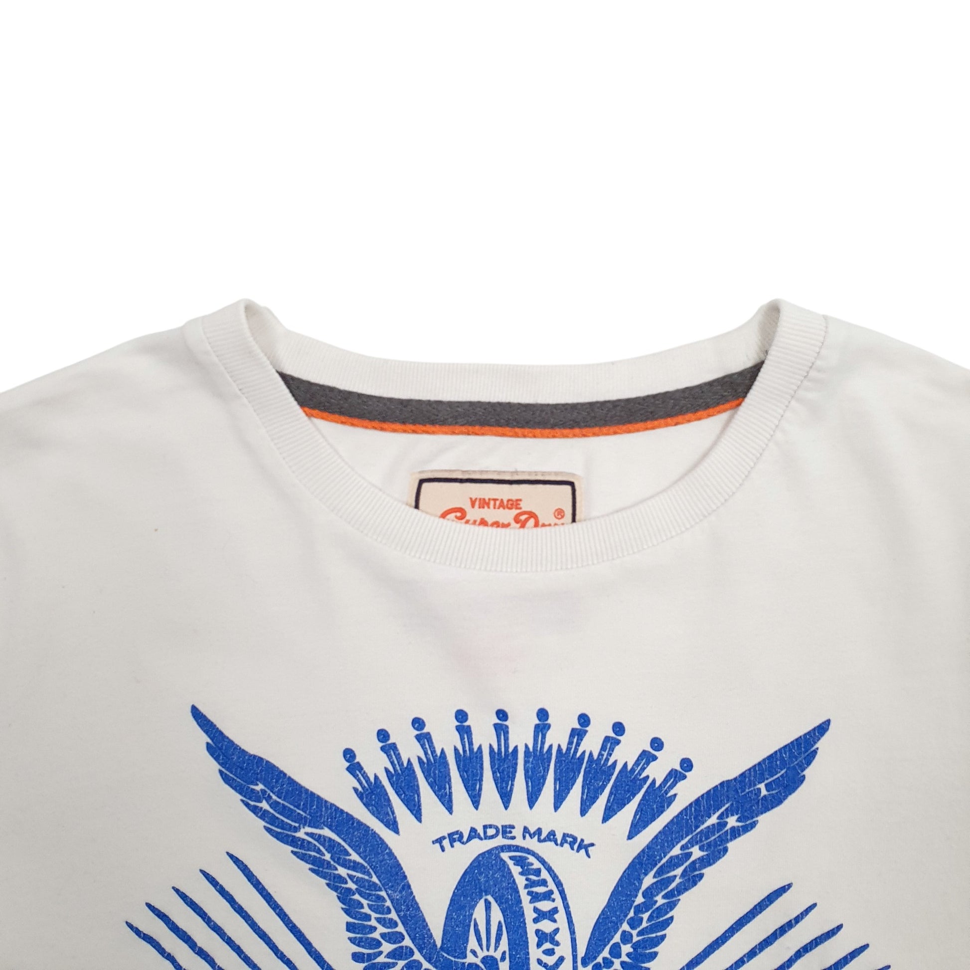 Mens White Superdry Spellout Short Sleeve T Shirt