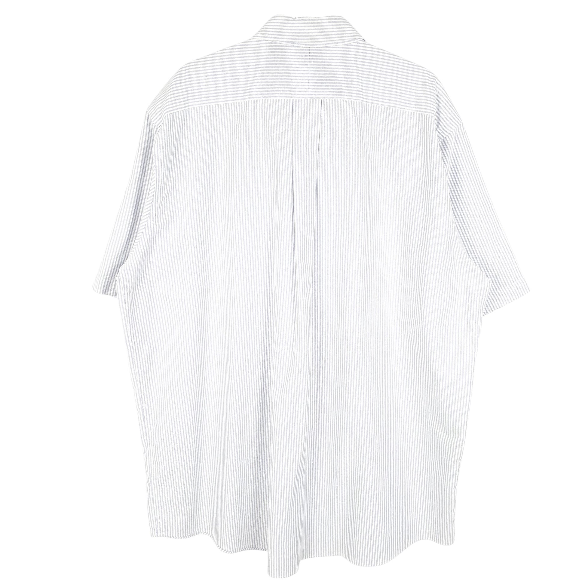 Mens White L.L.Bean Oxford Short Sleeve Shirt