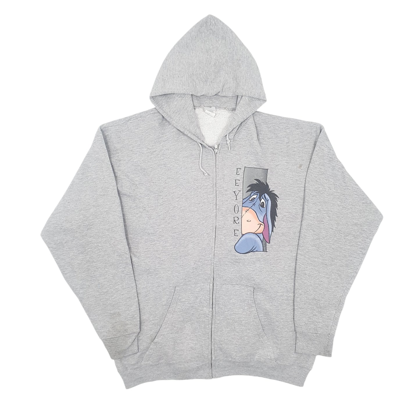 Mens Grey Disney Eeyore Full Zip Jumper