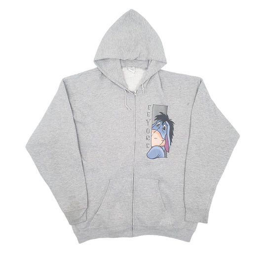 Mens Grey Disney Eeyore Full Zip Jumper