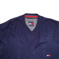 Mens Navy Tommy Hilfiger Knit V Neck Jumper