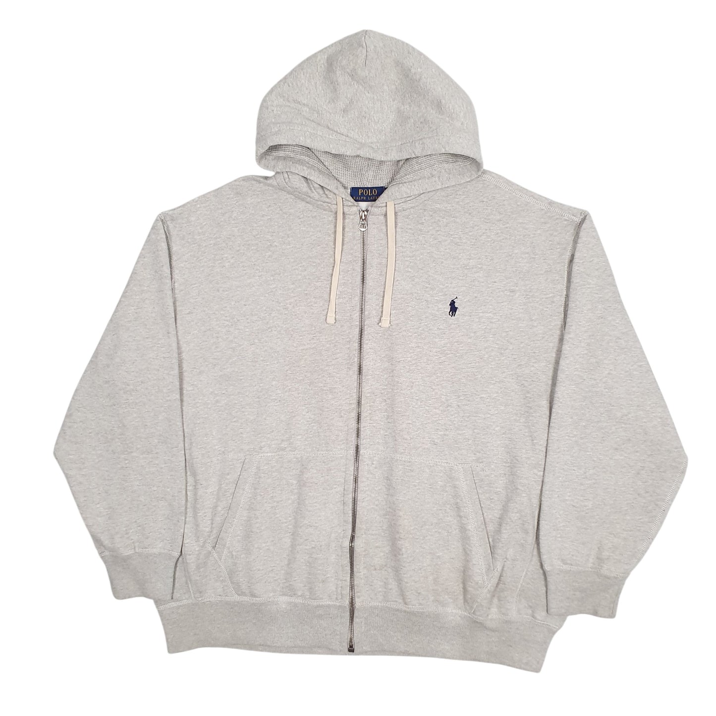 Mens Grey Polo Ralph Lauren Hoodie Full Zip Jumper