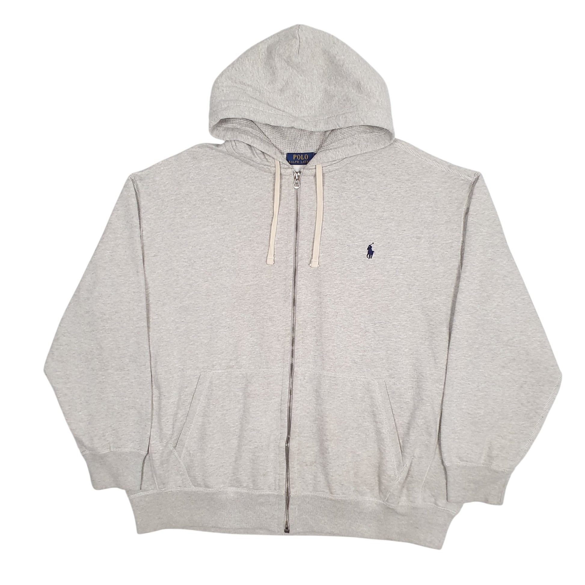 Mens Grey Polo Ralph Lauren Hoodie Full Zip Jumper