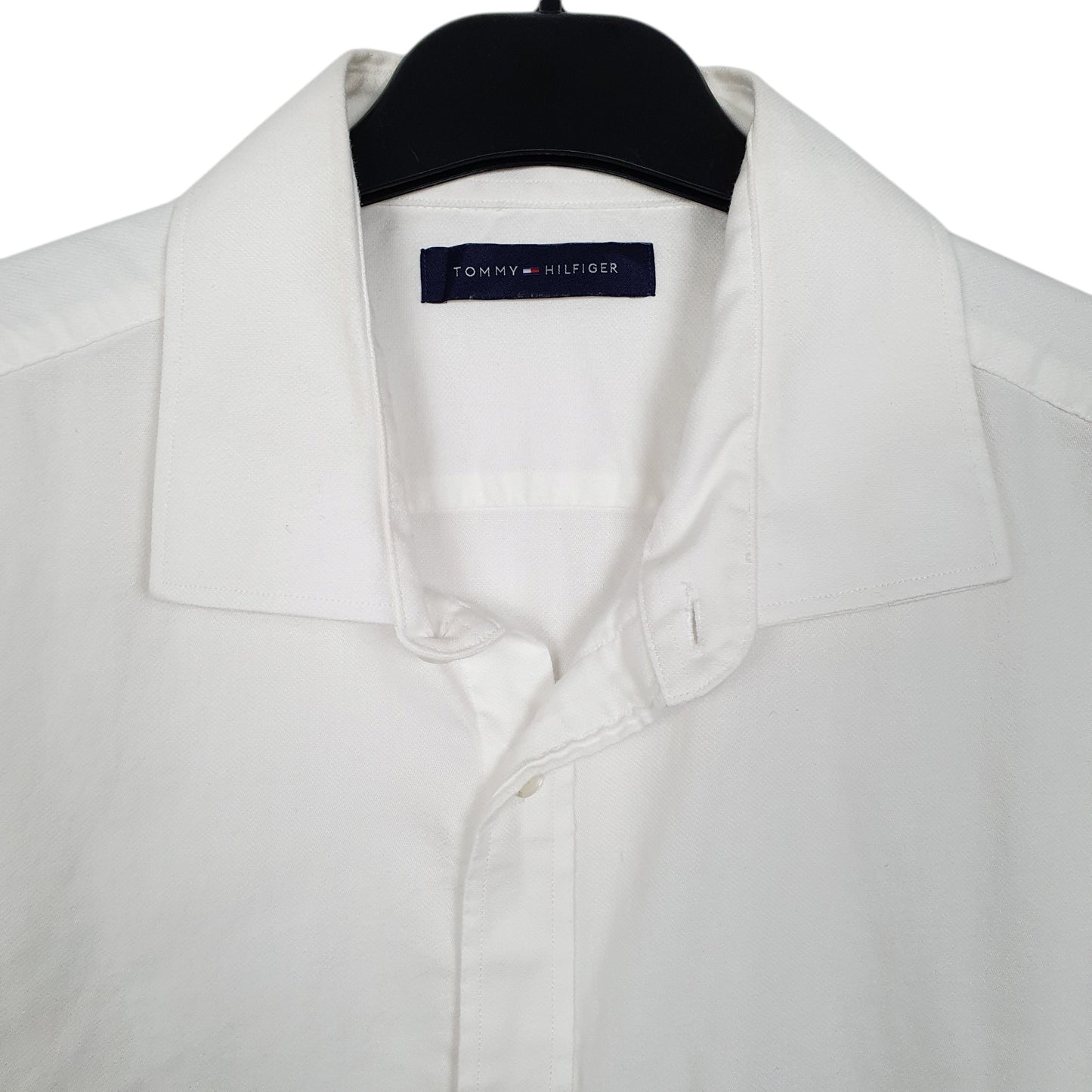 Mens White Tommy Hilfiger  Long Sleeve Shirt