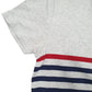 Mens Grey Tommy Hilfiger Pocket Striped Short Sleeve T Shirt