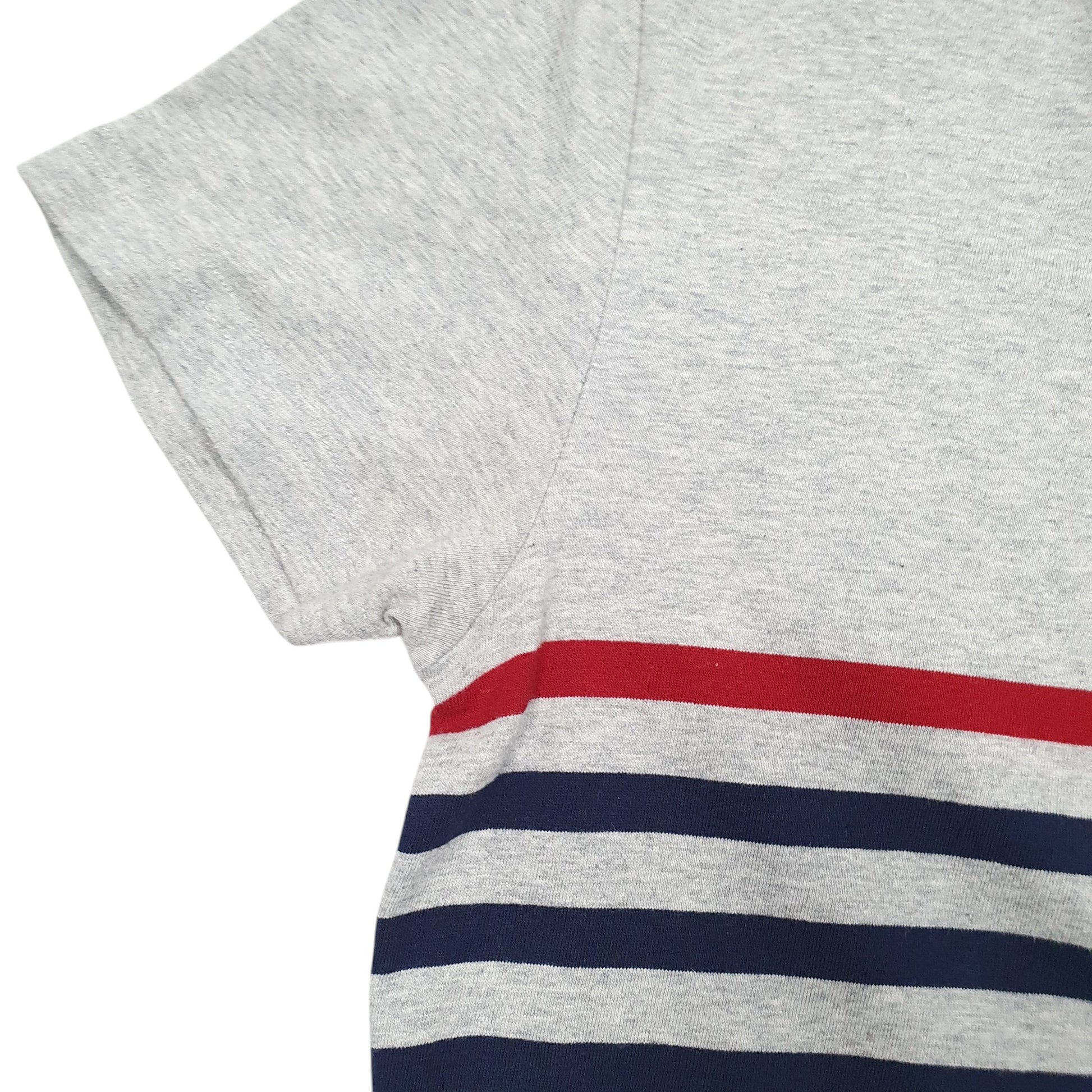 Mens Grey Tommy Hilfiger Pocket Striped Short Sleeve T Shirt