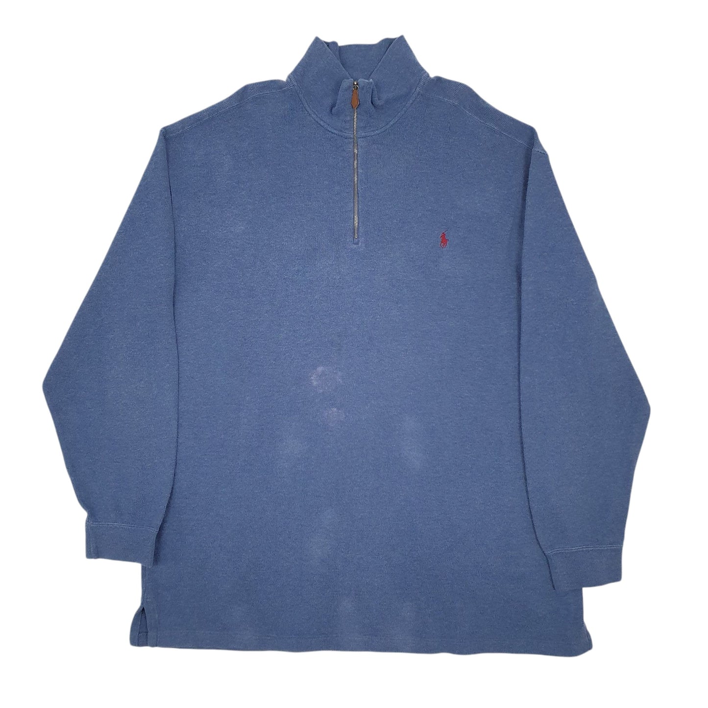 Mens Blue Polo Ralph Lauren  Quarter Zip Jumper