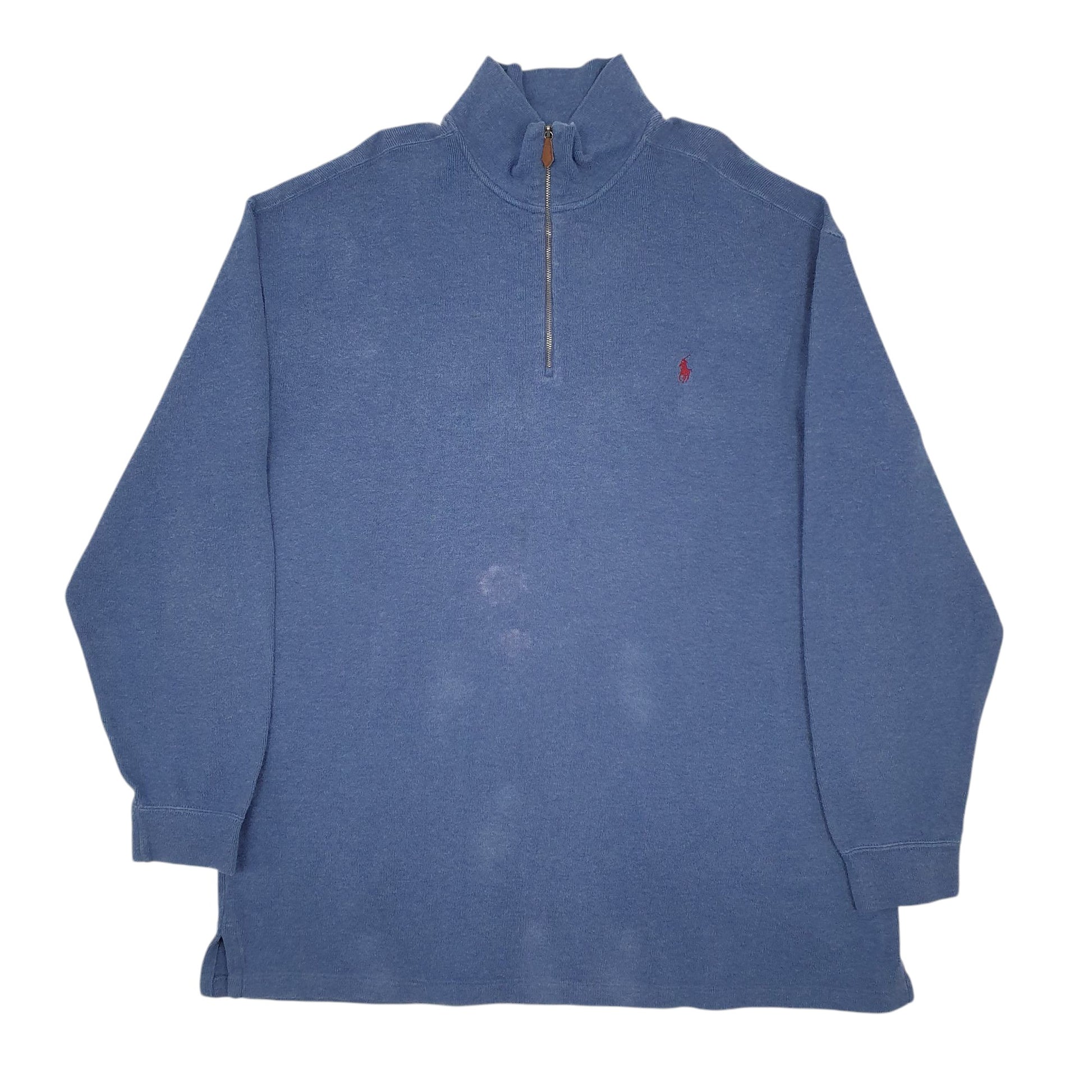 Mens Blue Polo Ralph Lauren  Quarter Zip Jumper