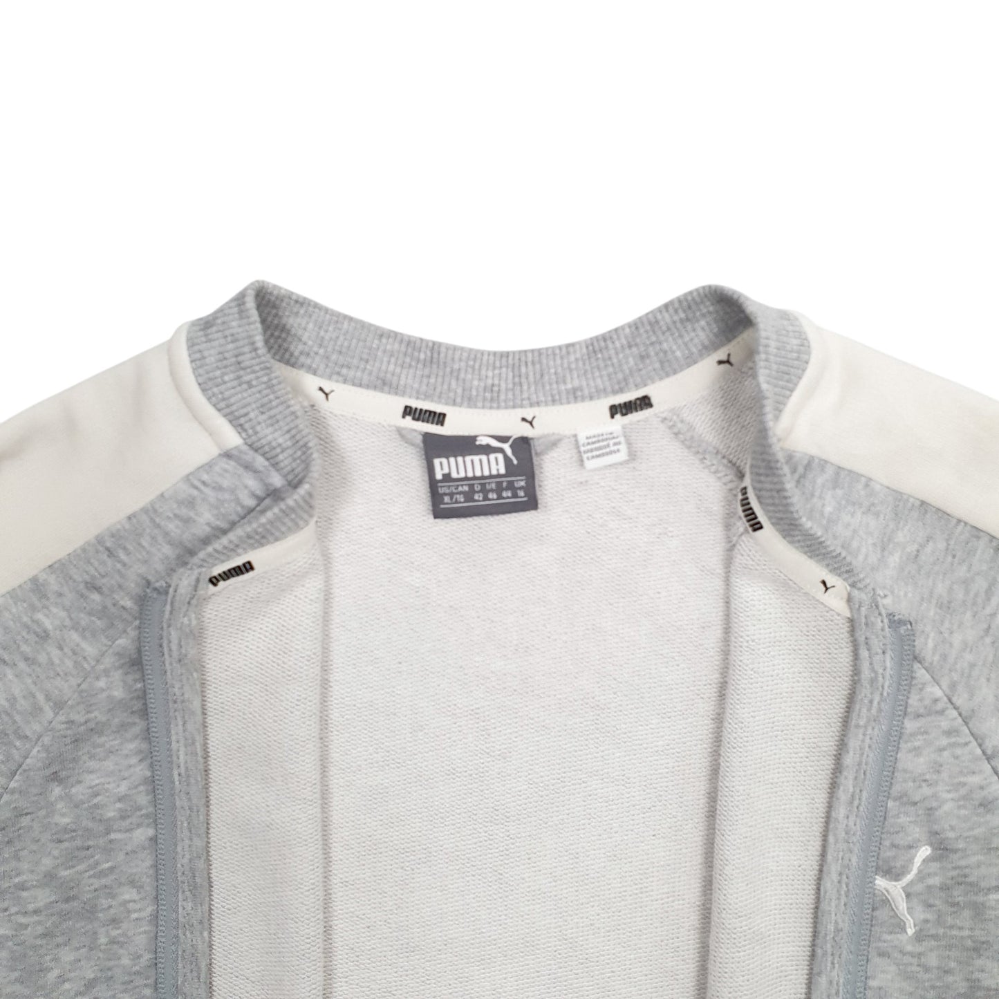 Womens Grey Puma  Full Zip Jumper