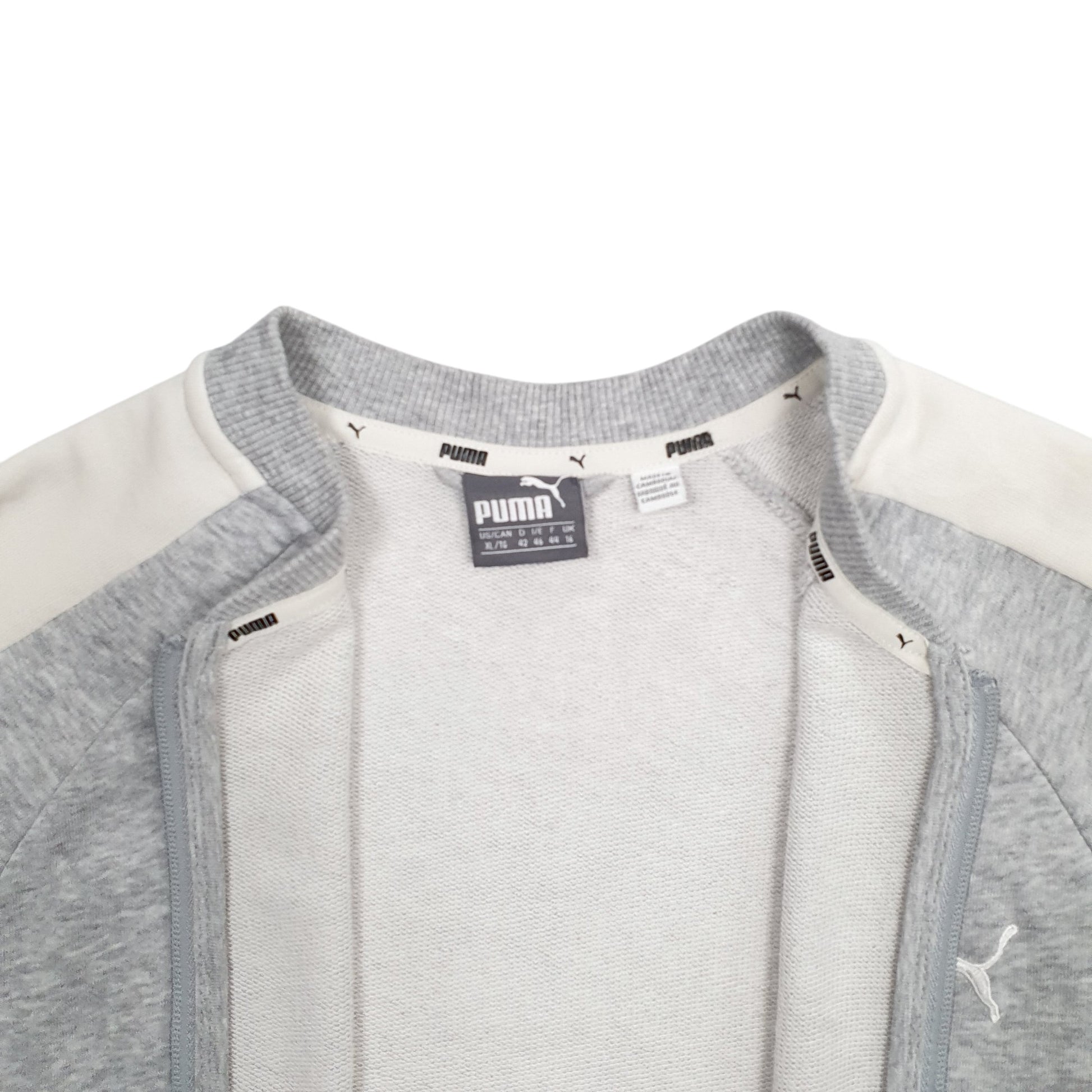 Womens Grey Puma  Full Zip Jumper