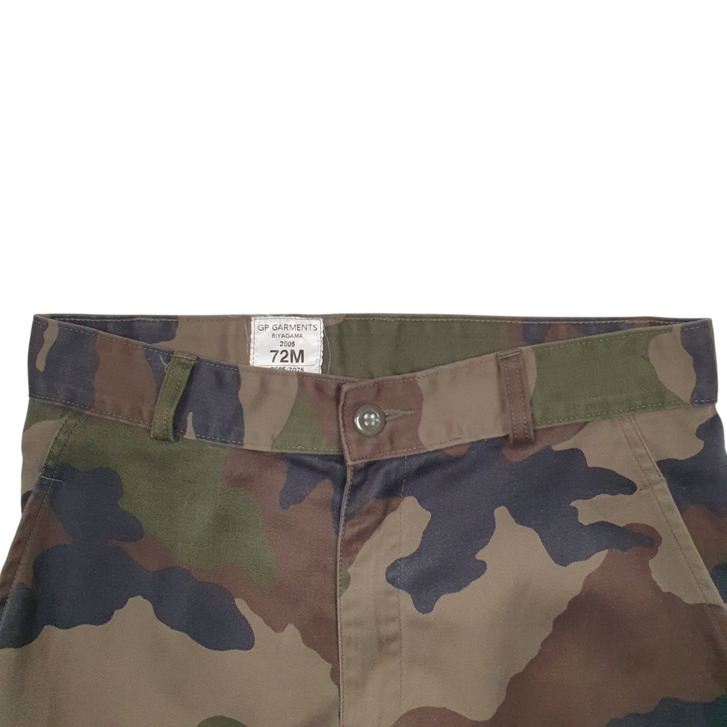 Womens Burgundy GP Garments Camouflage Army Cargo Trousers